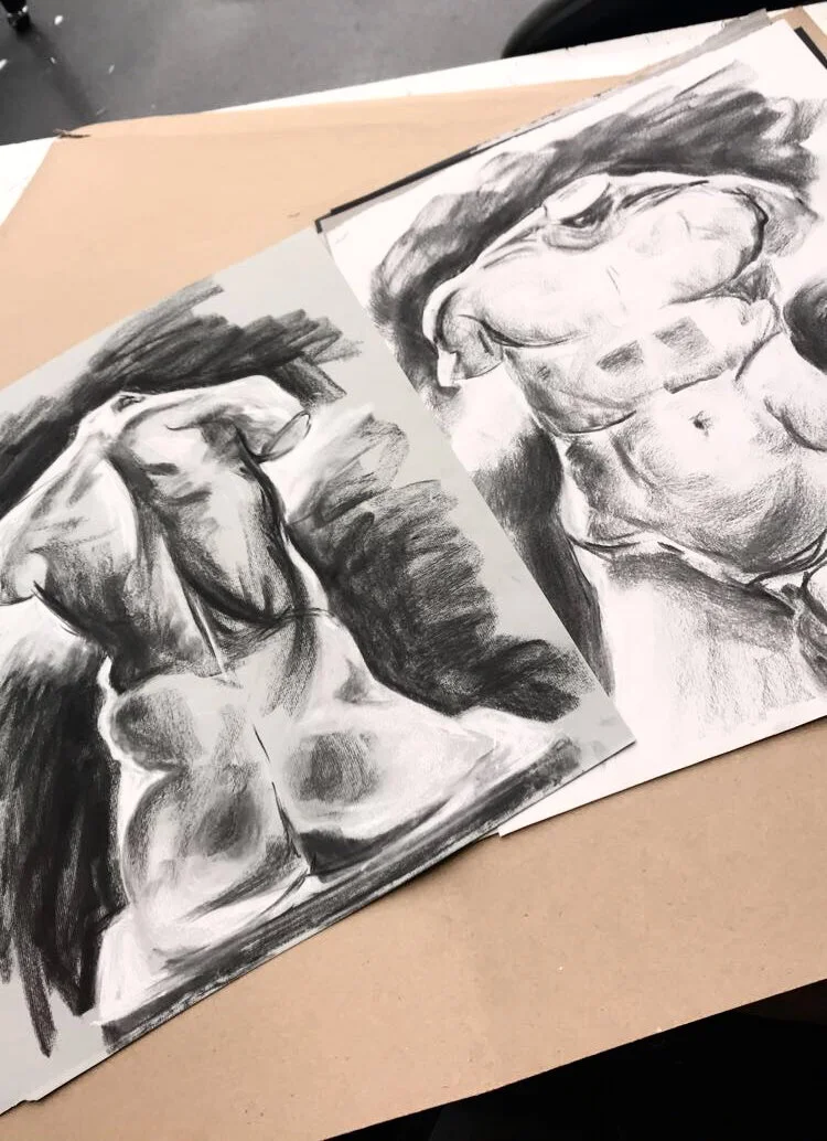 Charcoal study, 2018 Charcoal on paper