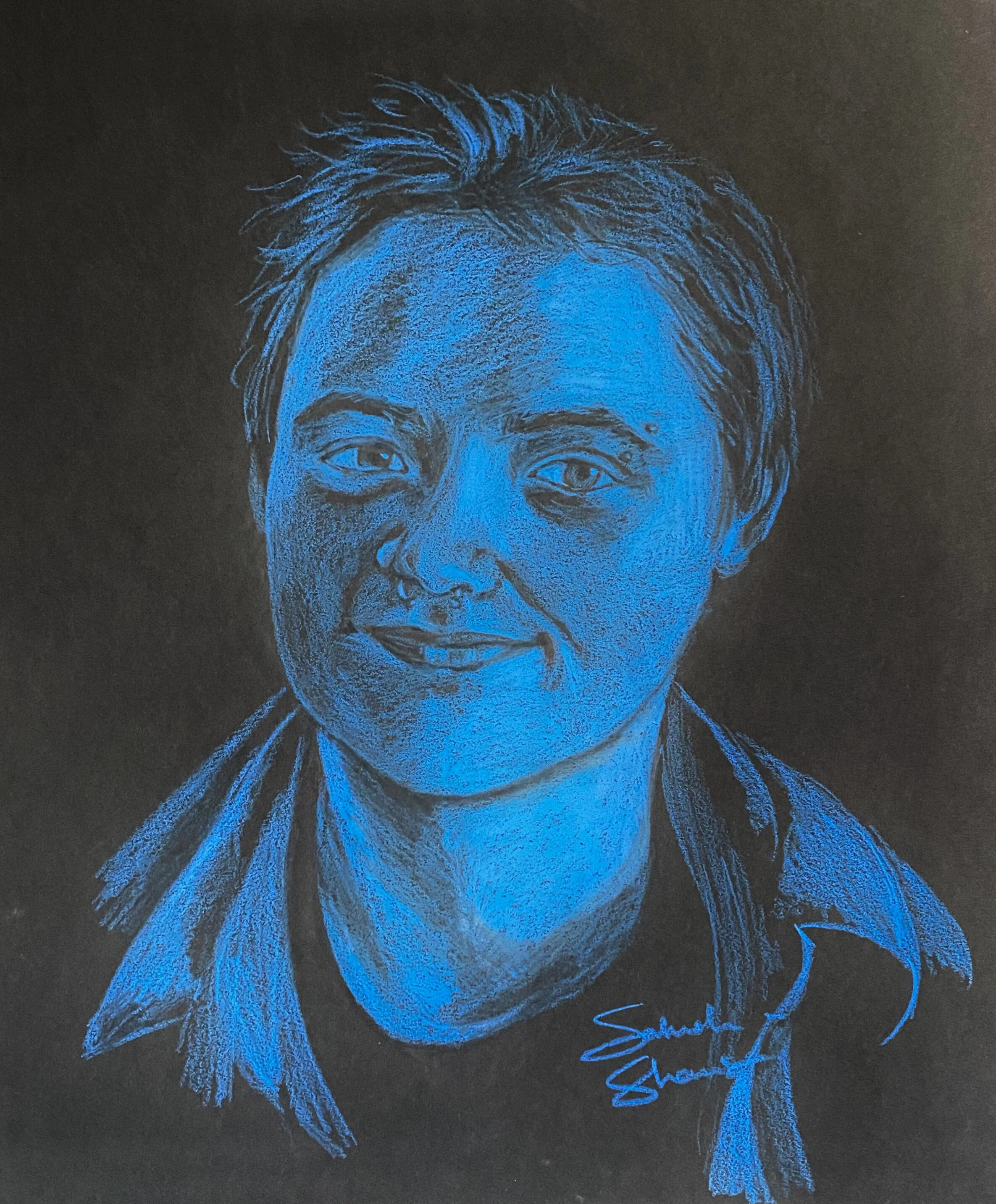 Chris, 2018 Colored pencil on paper