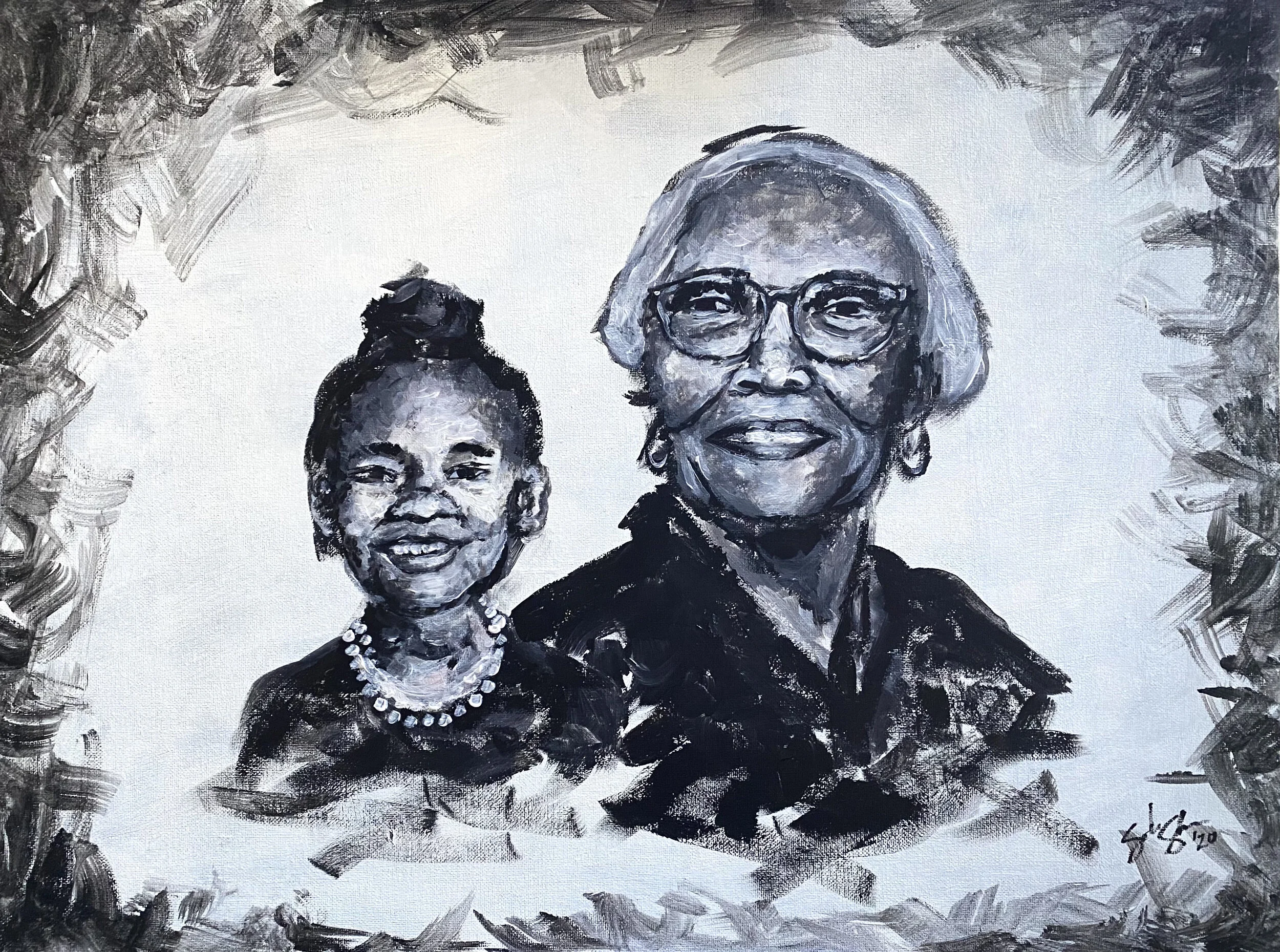 Commission, 2020 Acrylic on canvas board