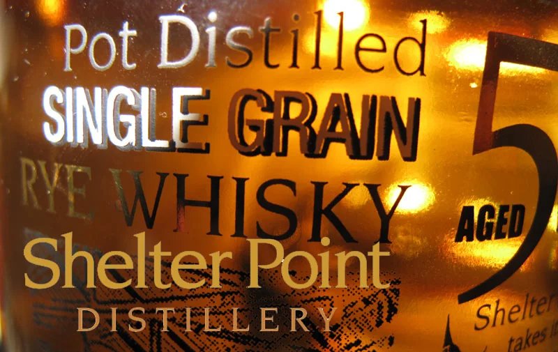 Shelter Point 5 Year Old Single Grain Rye 46% alc/vol