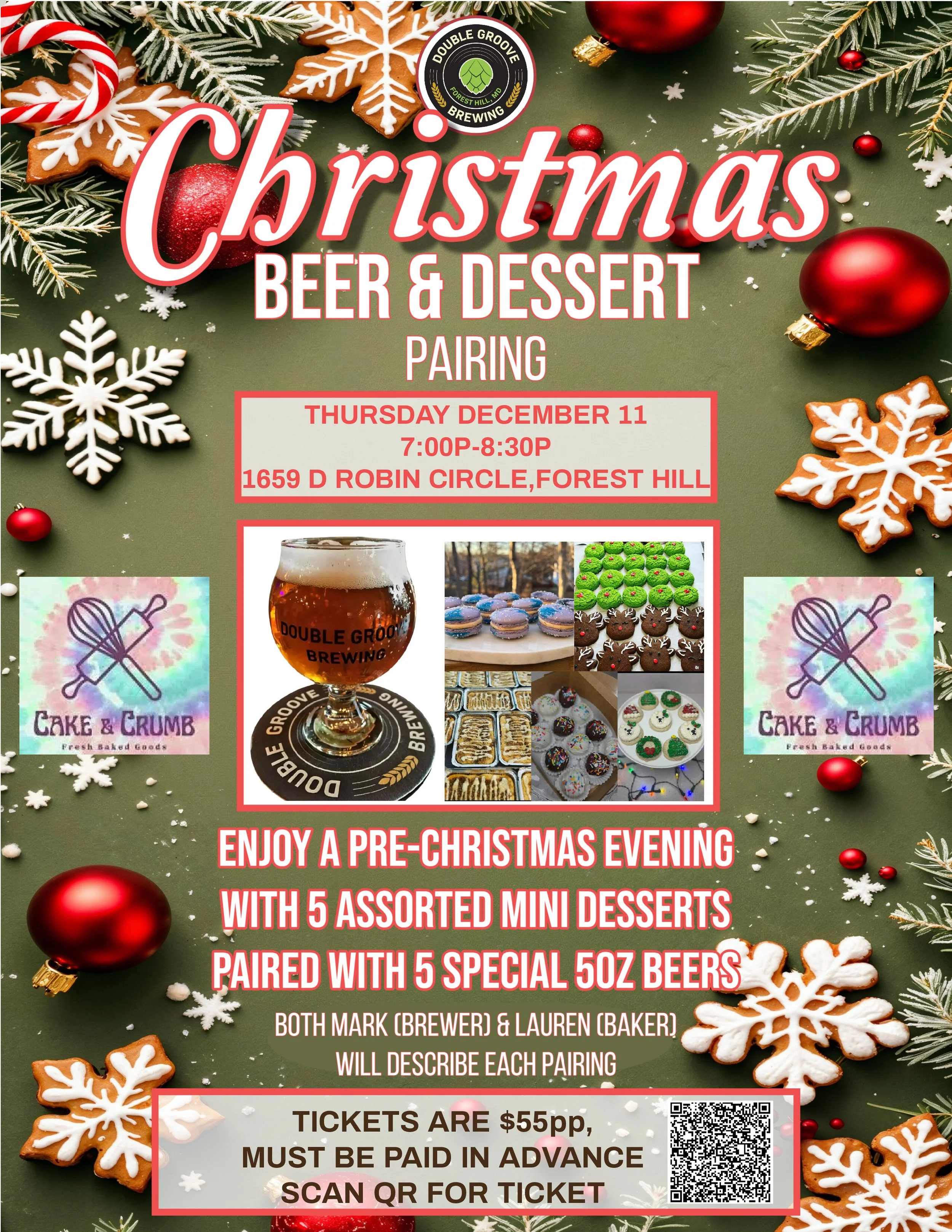 Christmas Beer and Dessert Pairing  