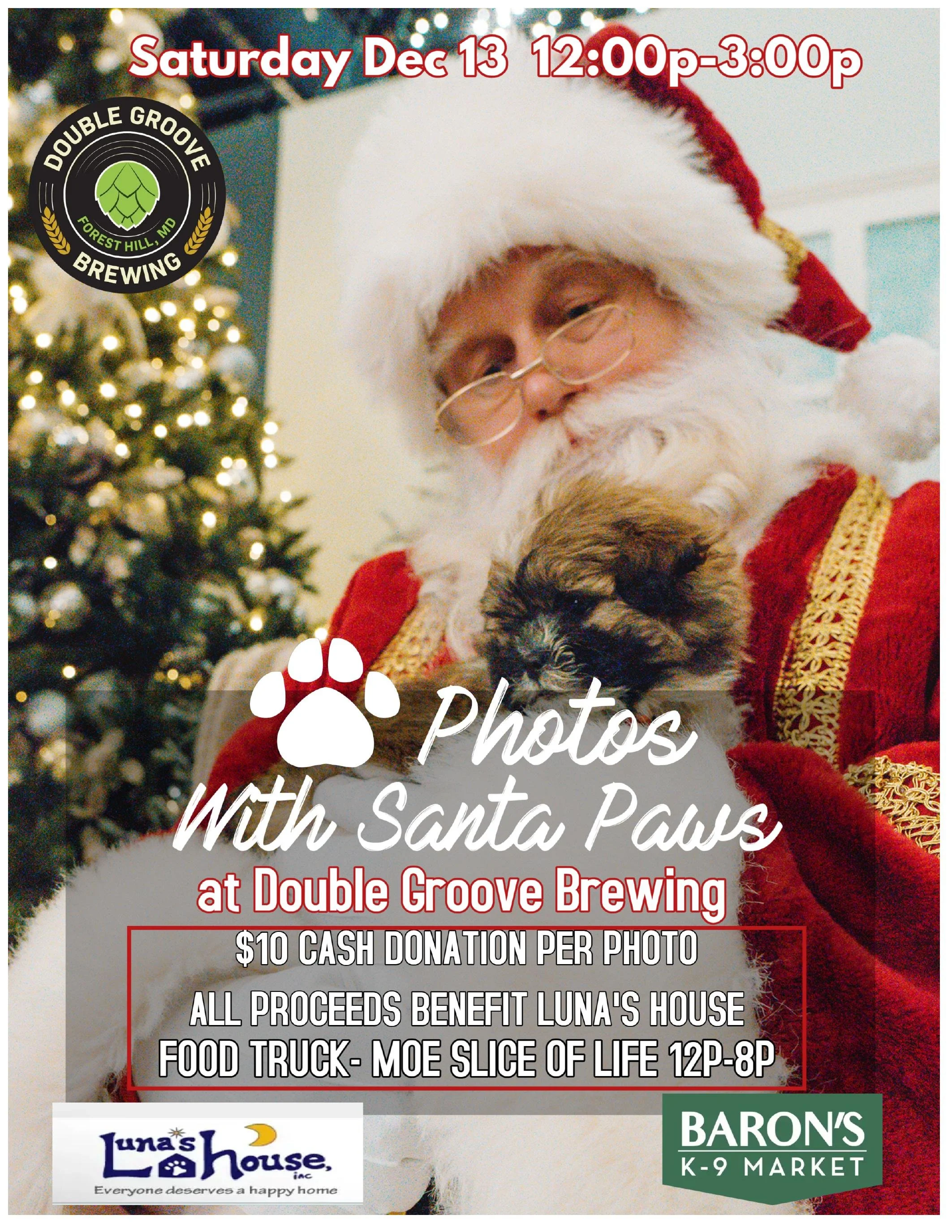 Pet Photos with Santa Paws   