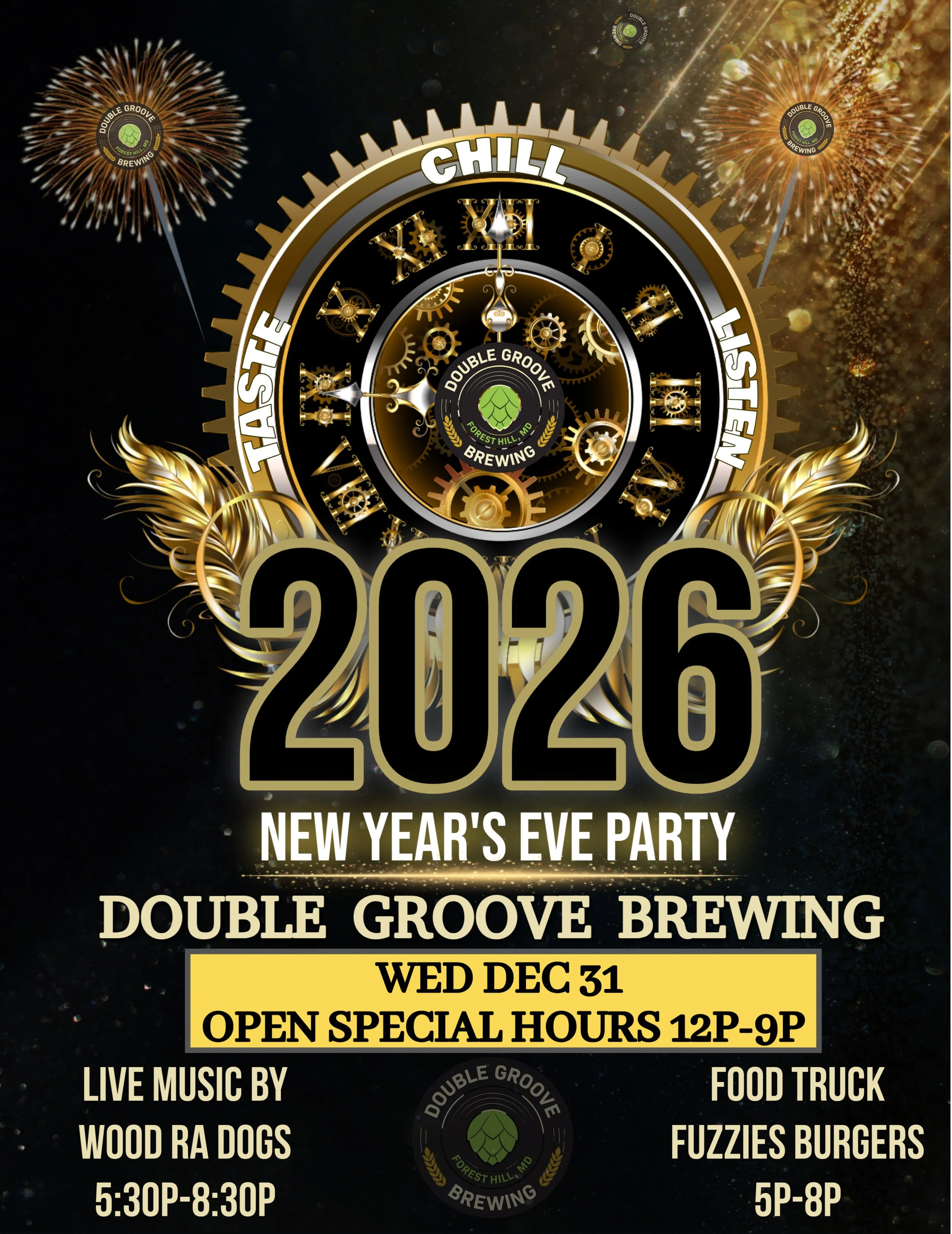 New Year's Eve Celebration - Special Hours