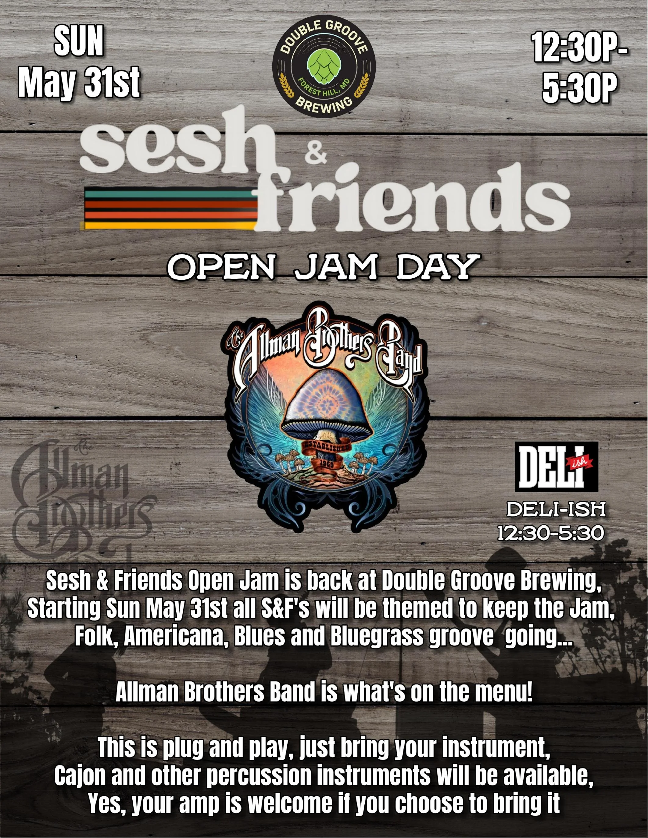 Sesh &amp; Friends Open Jam Day - Allman Brothers Band