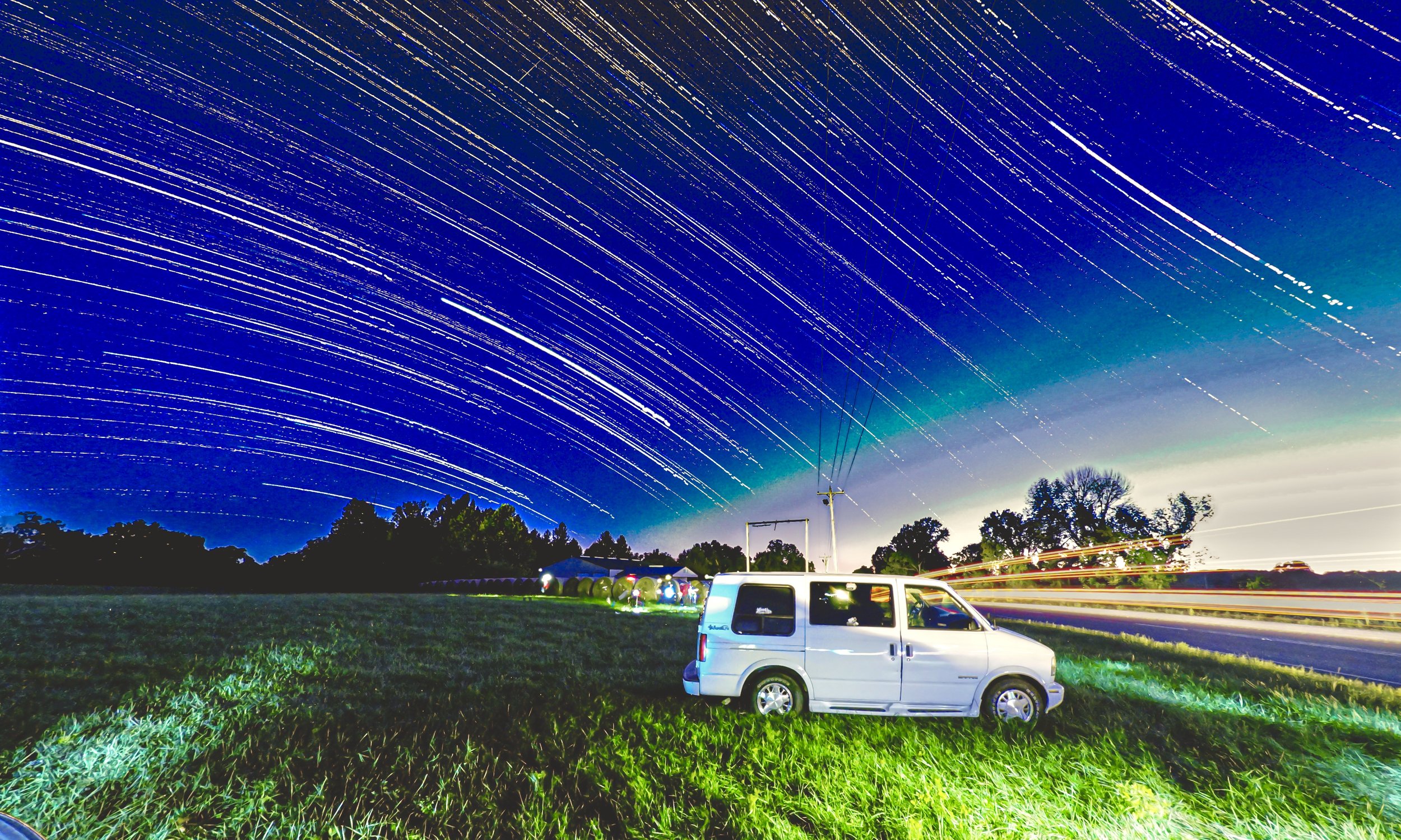 Star Trails over Freedom, IN