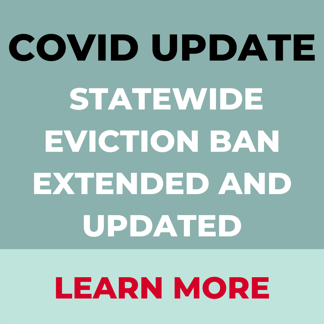 Statewide Eviction Ban Extended and Updated