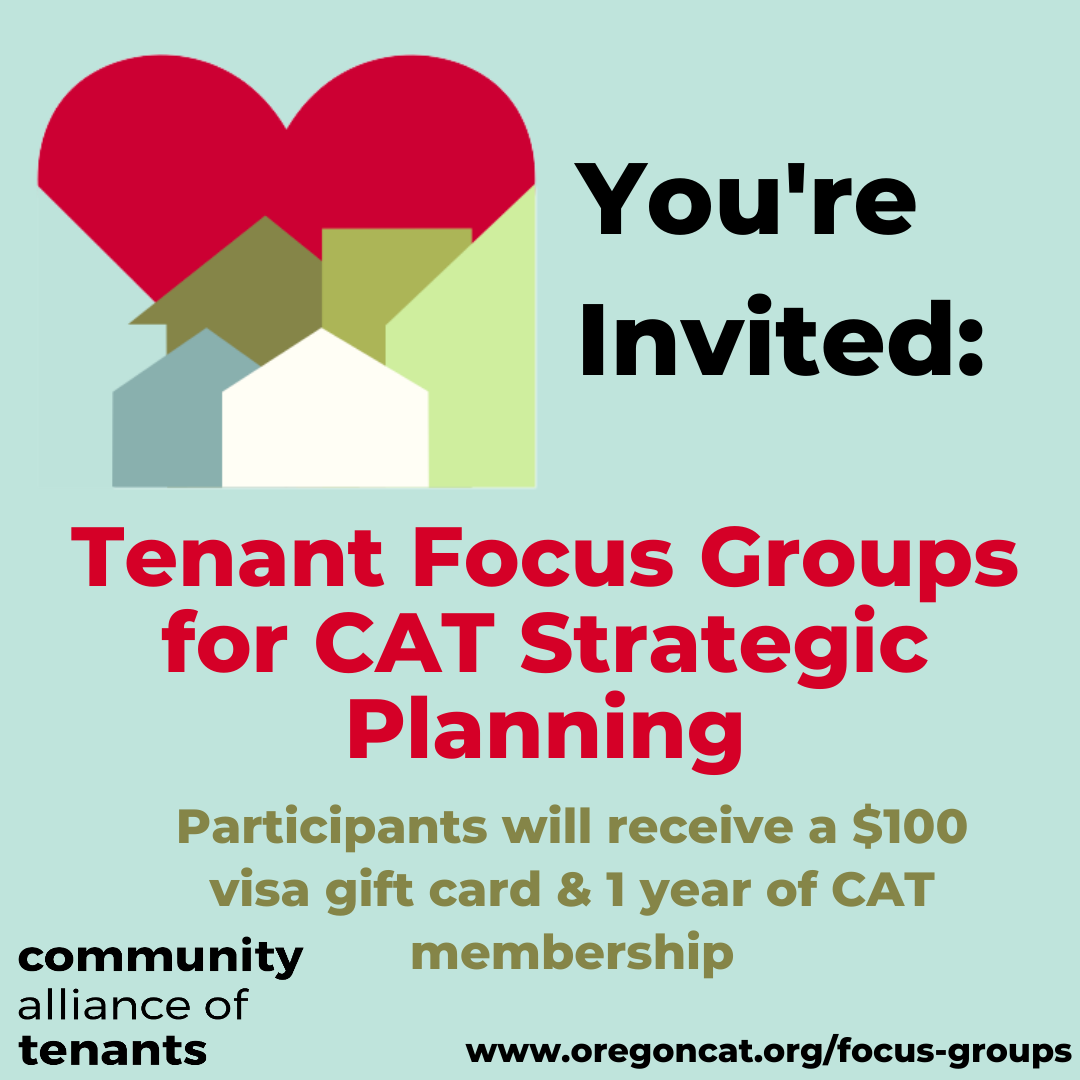 CAT Recruits Tenants for Strategic Planning Focus Groups