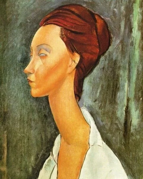 Jeanne H&eacute;buterne painted by Modigliani.