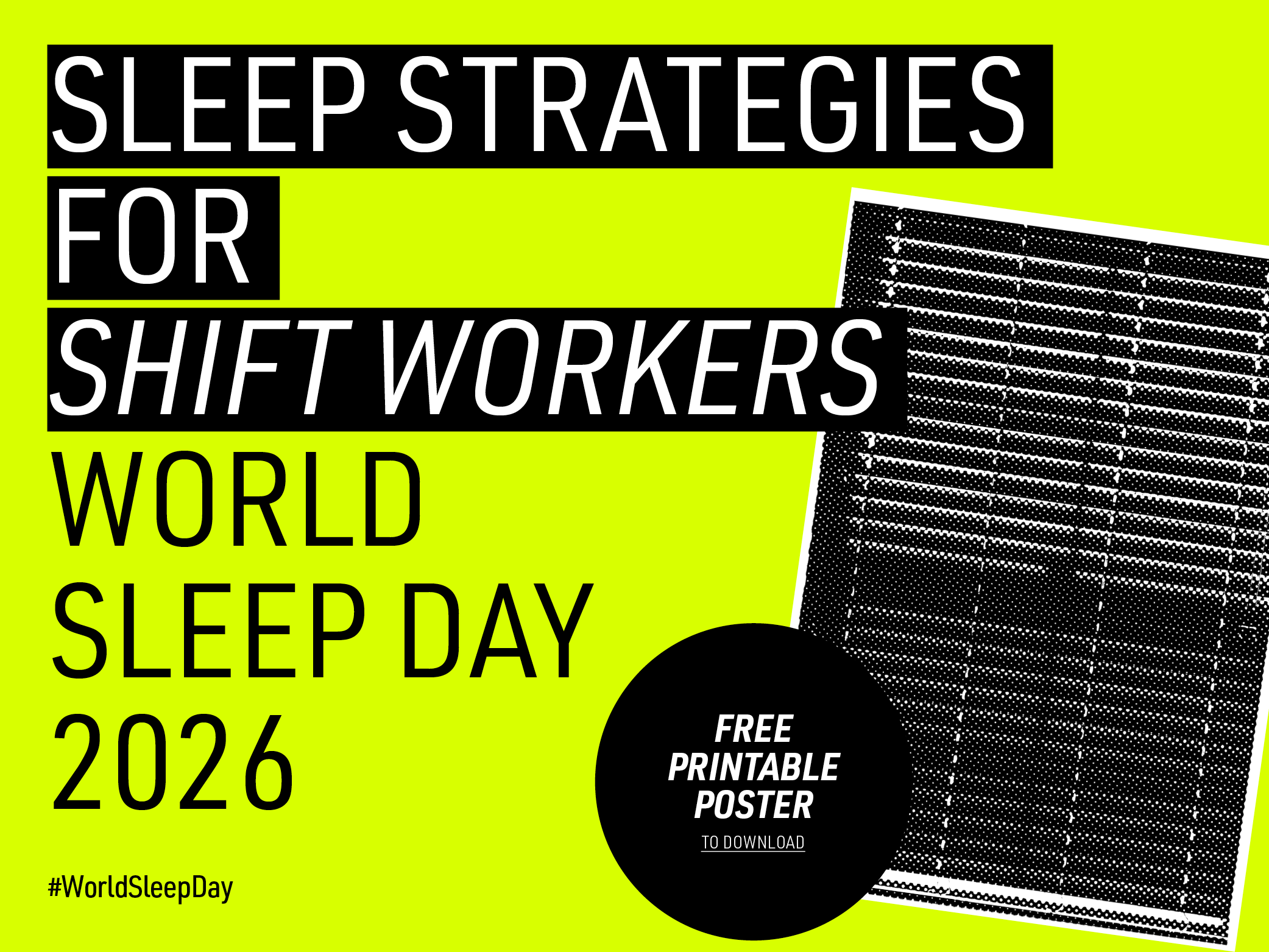 Support Your Staff This World Sleep Day