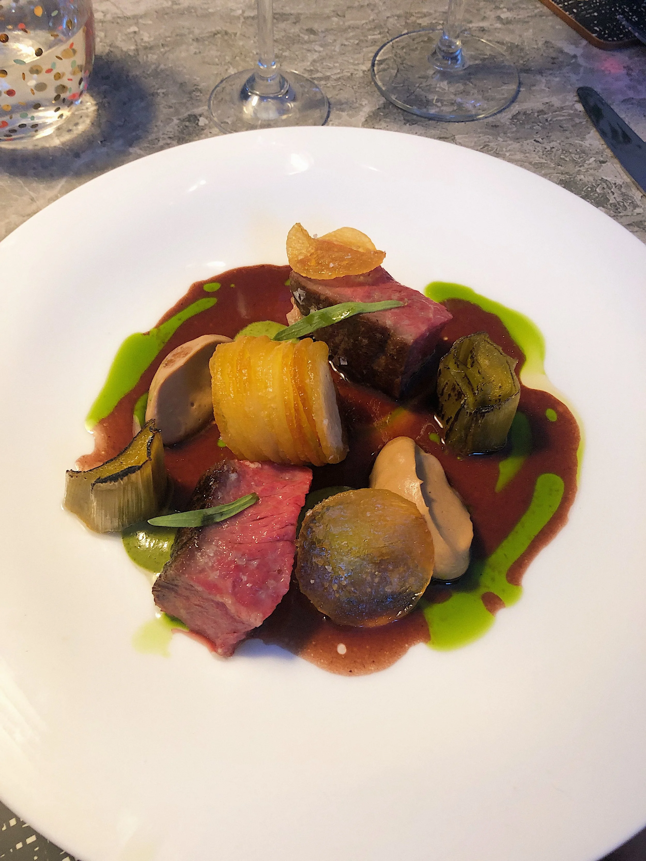  Rib Eye, Potato, Alliums 