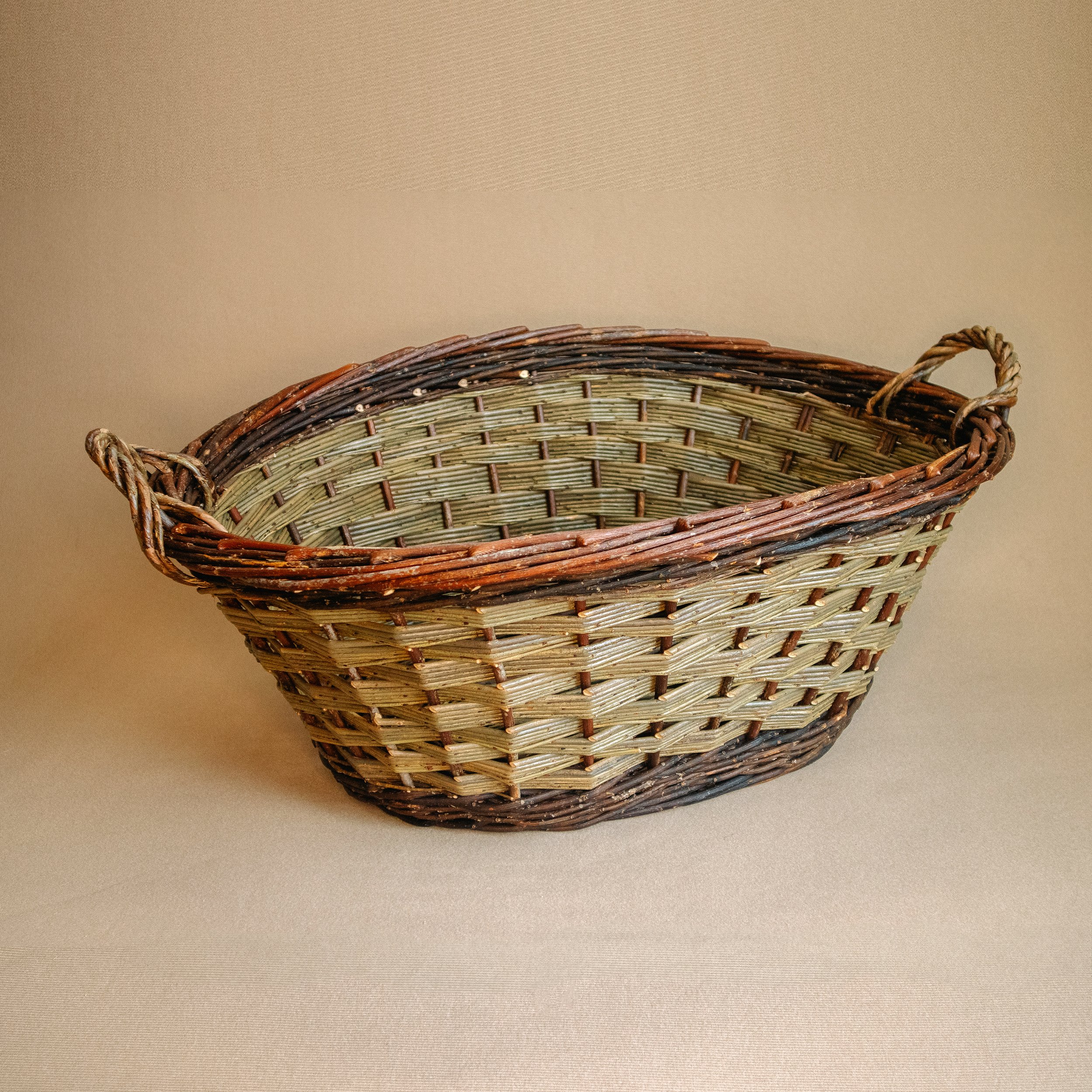 Norfolk Brown Linen Basket