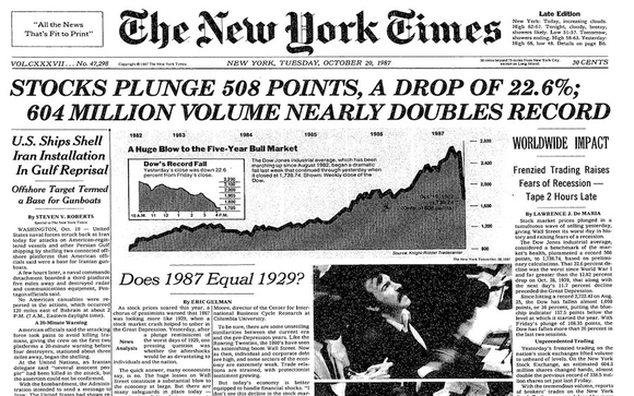 A Look Back on Black Monday: October 19, 1987 | Beacon Financial Strategies