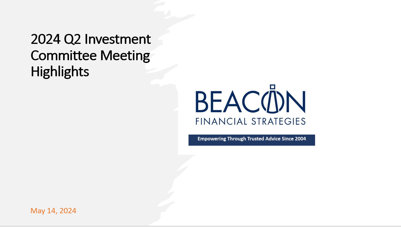 Investment Committee Meeting Highlights May 14, 2024
