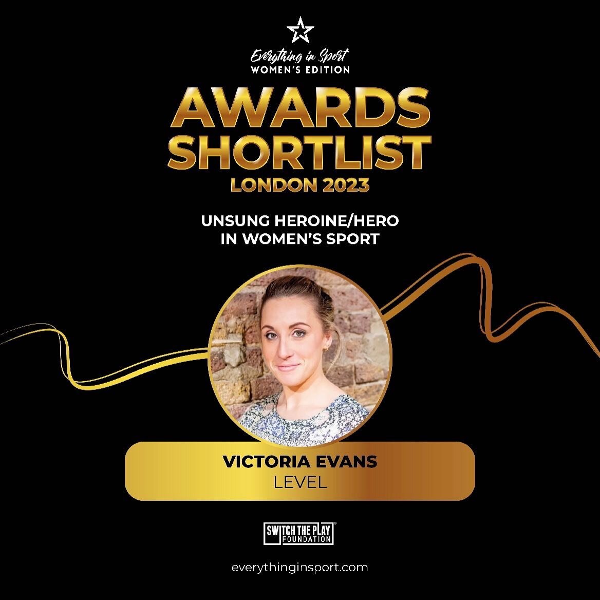 Slightly surreal to learn that I have been shortlisted alongside two other candidates for the&nbsp;&quot;Unsung Heroine/Hero in Women's Sport Award&quot;&nbsp;for the Everything in Sport, Women's Edition Awards taking place at Tottenham Hotspur Stadi
