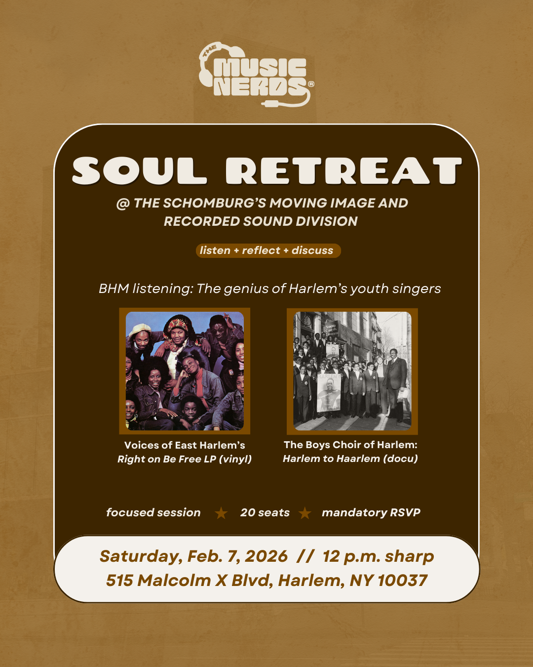 The Music Nerds: Black History Month Listening @ The Schomburg 