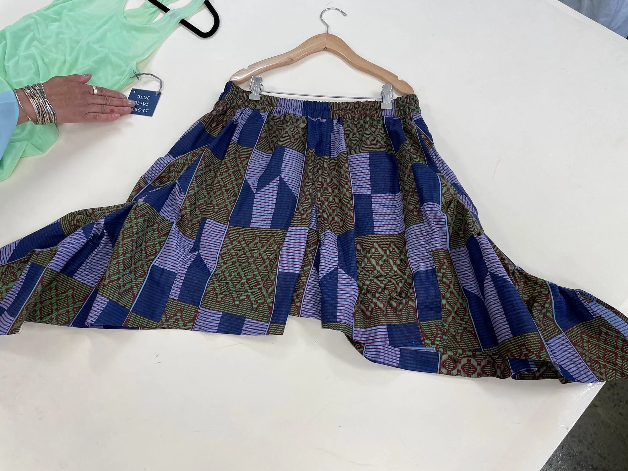 A recently completed one-of-a-kind Blue Olive design.