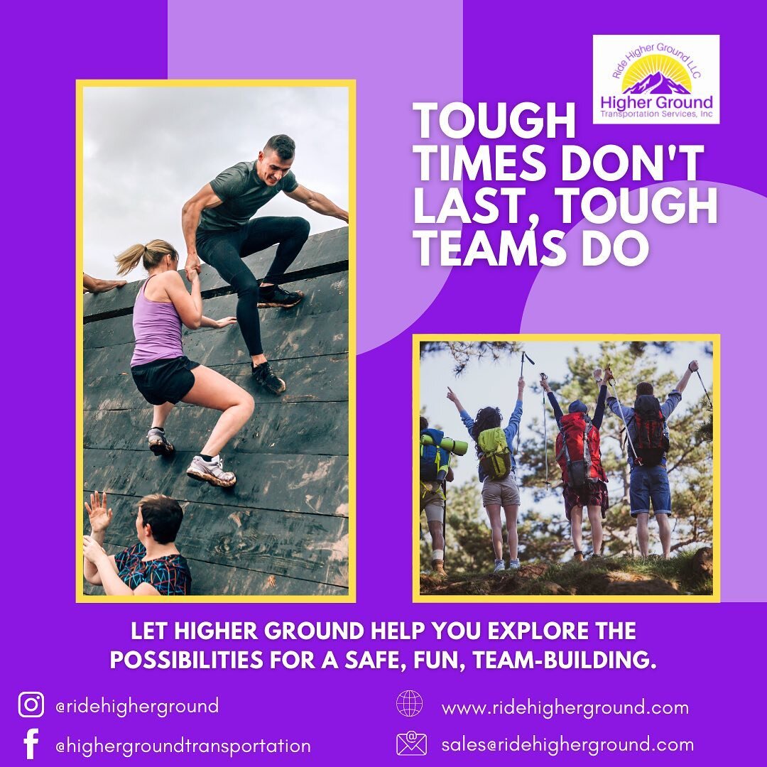 &quot;Team&quot; has taken on a whole new meaning in this virtual environment. Haven't met in person as a team in a while? Let Higher Ground help you explore the possibilities for a safe, fun, team-building, or team retreat activity. We also speciali