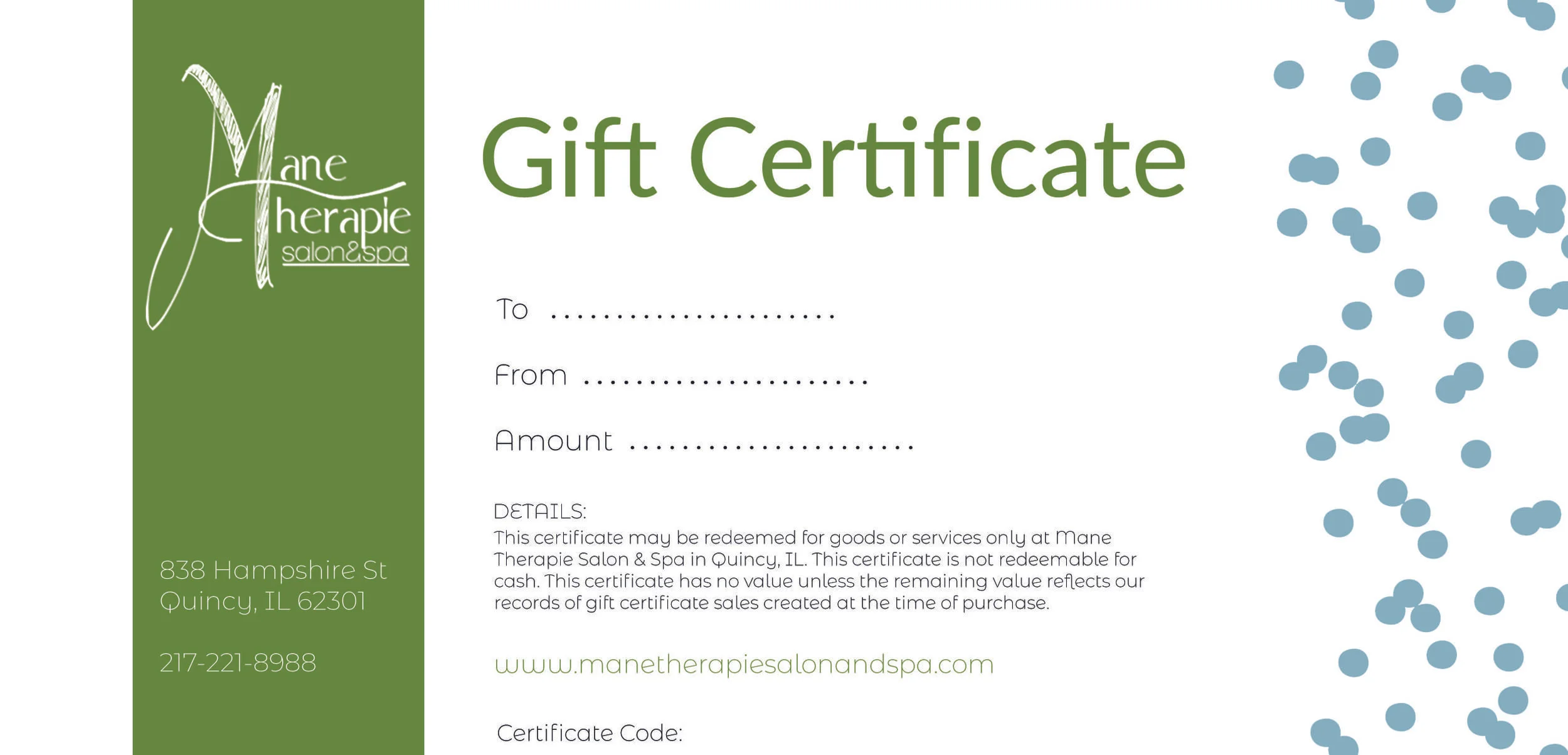 Gift Certificate