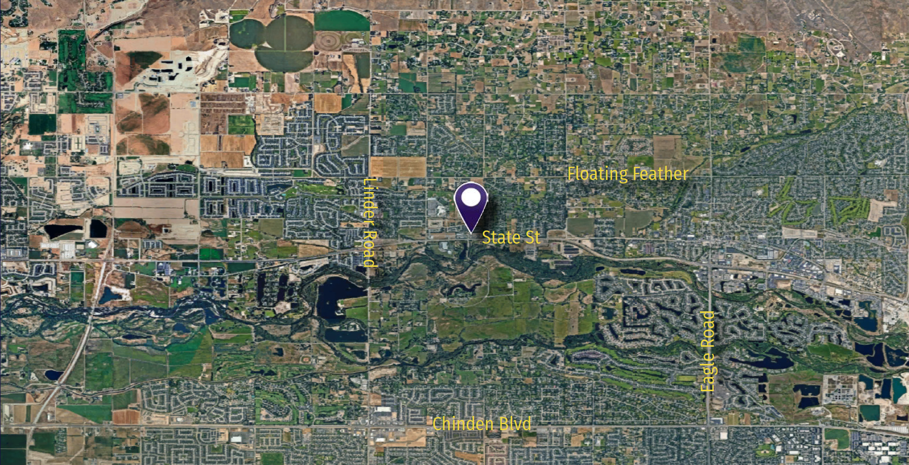 94 N Fisher Parkway Zoomed Out Map with Labels.png