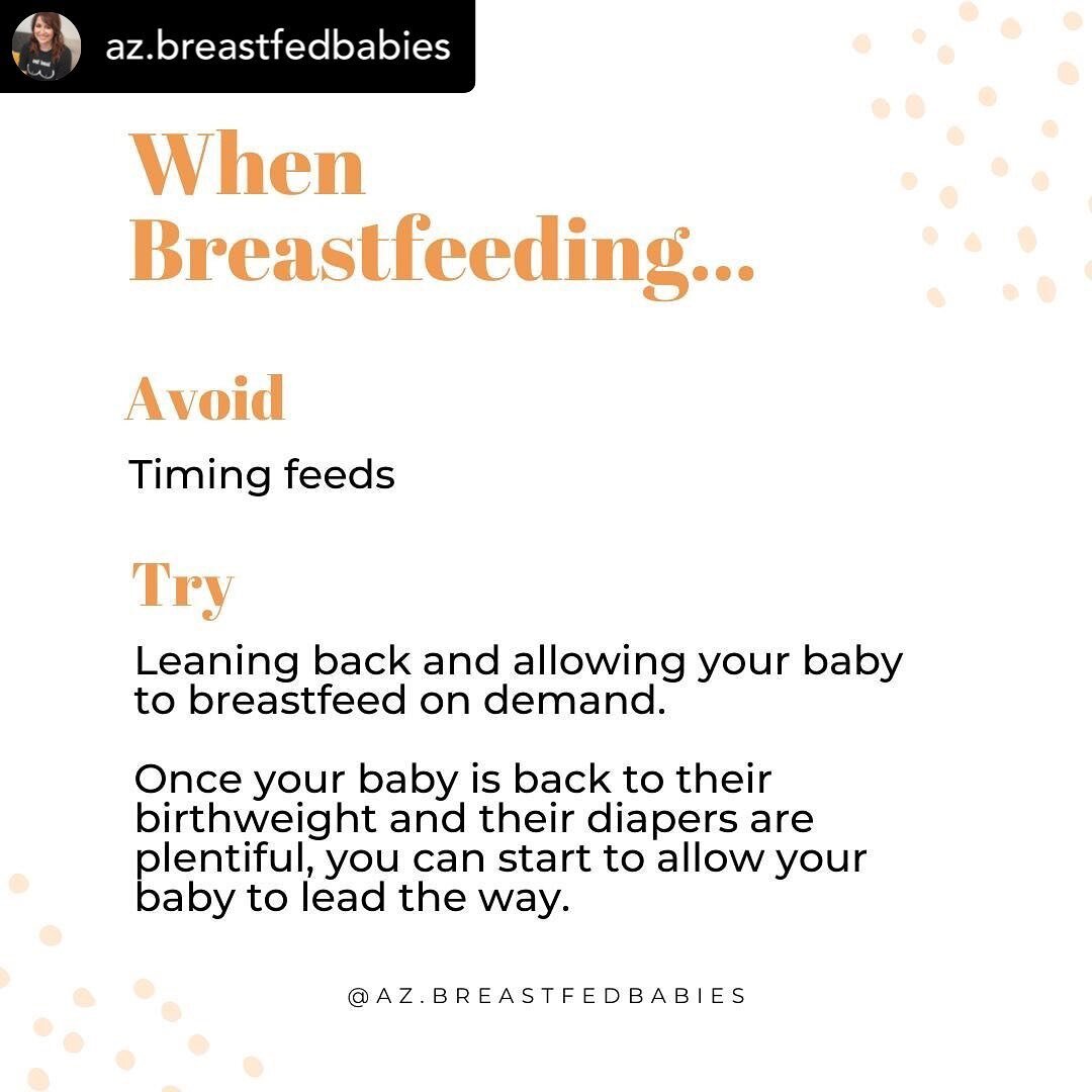 You&rsquo;ve likely heard, &ldquo;watch the baby, not the clock,&rdquo; but it helps to know what to look for and may take a little practice. 

Posted @withregram &bull; @az.breastfedbabies Don&rsquo;t assume breastfeeding will come naturally. Do pre