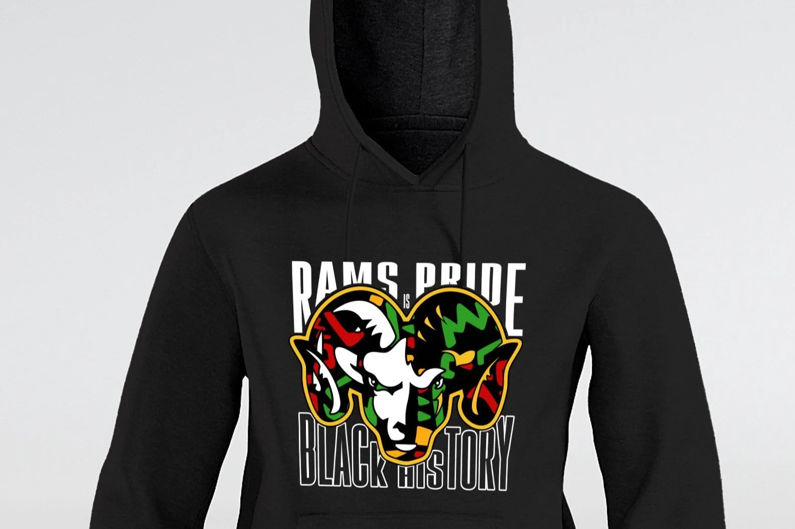 Rams Pride is Black History Hoodie