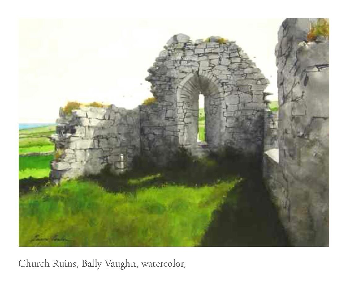 Happy St. Patrick&rsquo;s Day! Found this watercolor done by my uncle, Eugene Conlon @aislinggallery229 
He loved his trips to Ireland finding artistic inspiration at ever turn, miss him much.☘️#happystpatricksday #iloveireland#americanwatercolor #ba