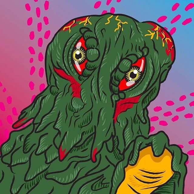 Hedorah!! Last Godzilla for a bit. I&rsquo;m pausing the series to do some other stuff I&rsquo;ve been wanting to do. #hedorahthesmogmonster #hedorah #toho #tohostudio #tohostudios #tohostudios守衛のオジサマ #hedorahart