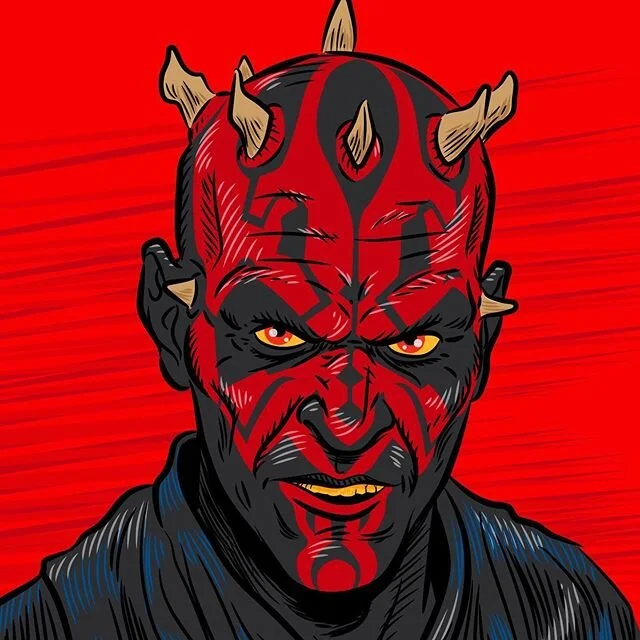 Darth Maul Lives!! If you don&rsquo;t think Maul is super cool, you&rsquo;re wrong. He&rsquo;s groovaciously cool!! #starwars #darthmaul #darthmaulart #starwarsart #starwarsartwork #darthside #thedarksideoftheforce #thesith #sith #sithlord