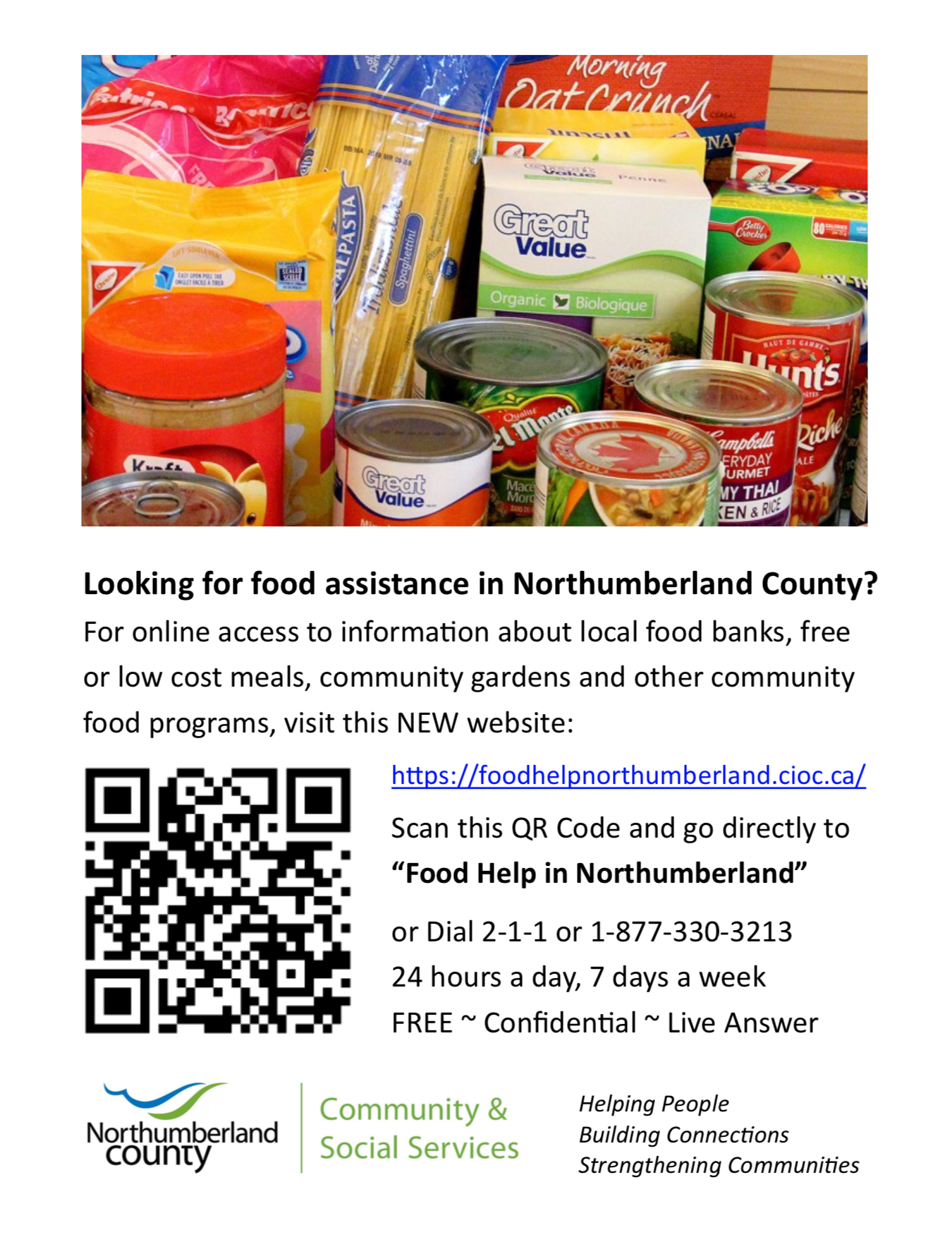 Food Help in Northumberland County 