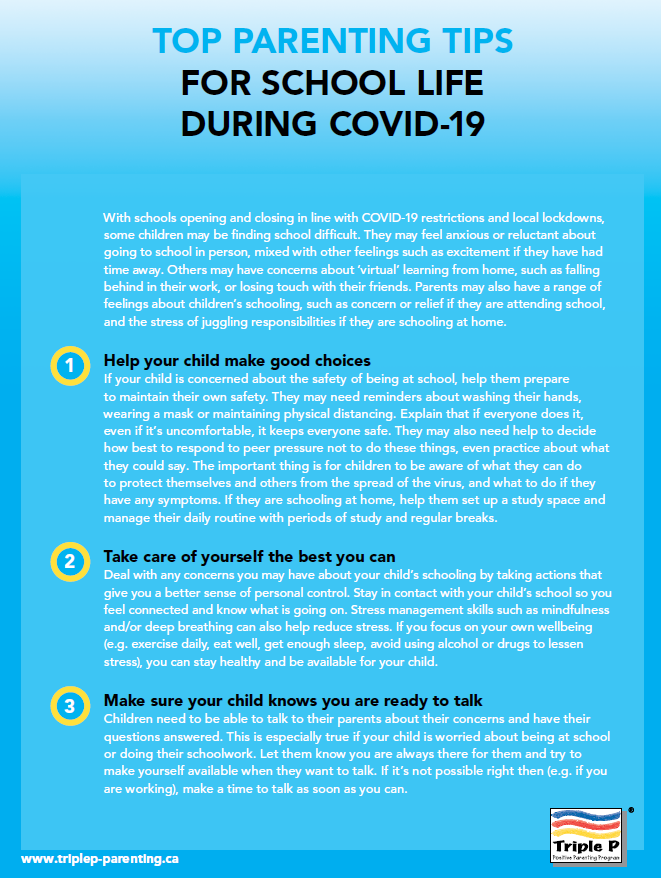 Top Parenting Tips for School Life During Covid-19