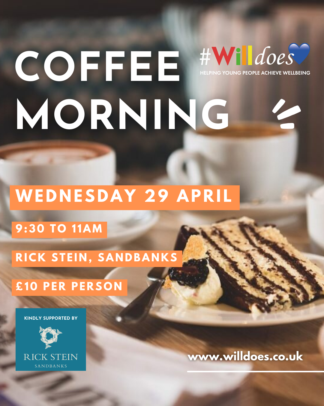 #Willdoes Charity Coffee Morning at Rick Steins 2026