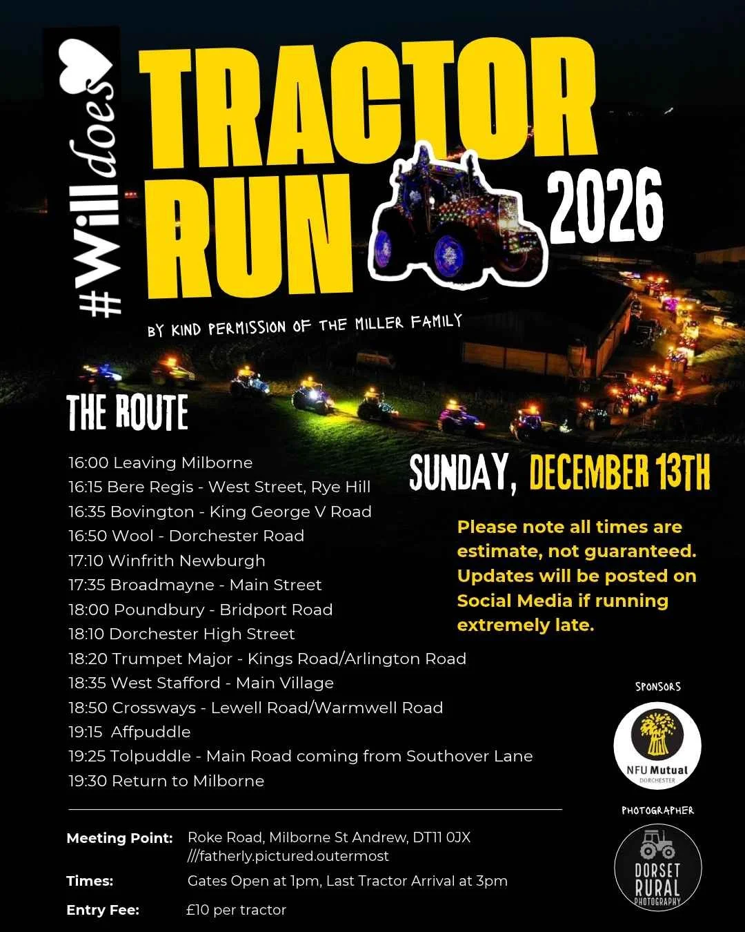 #Willdoes Christmas Tractor Run