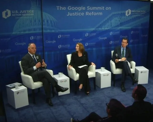 Louisiana Governor John Bel Edwards, Rep. Susan Molinari, Connecticut Governor Dannel Malloy