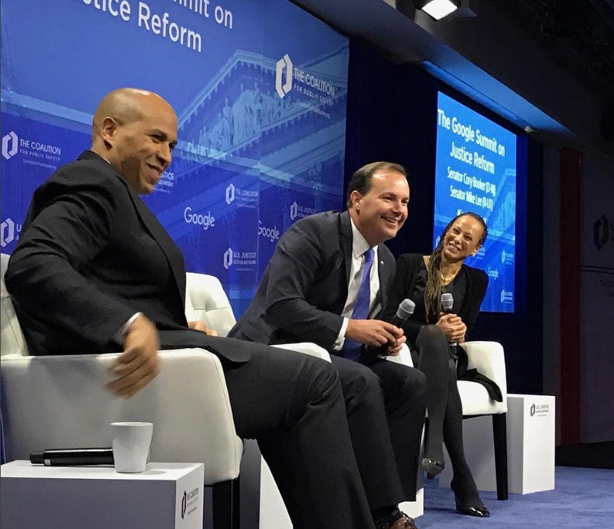 Senators Cory Booker and Mike Lee, Malika Saada Saar (Copy)