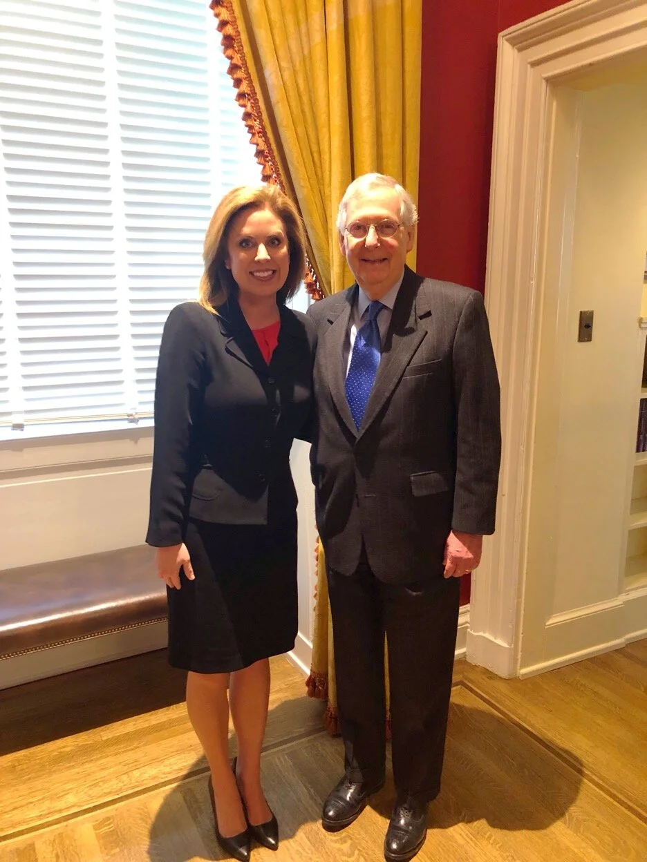 Holly Harris, Majority Leader Mitch McConnell