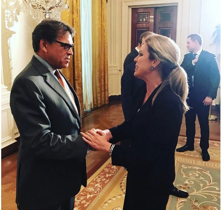 Energy Secretary Rick Perry, Holly Harris