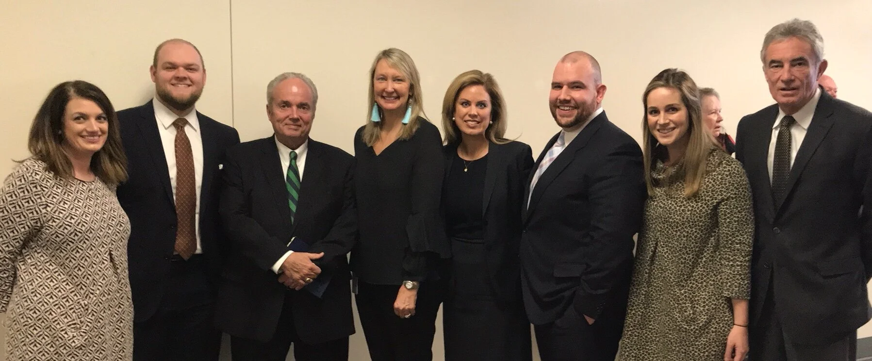 Renee McDaniel, Jordan Harris, Mike Shea, Sen. Julie Raque Adams, Holly Harris, Josh Crawford, Julia Crigler, Prentice Harvey