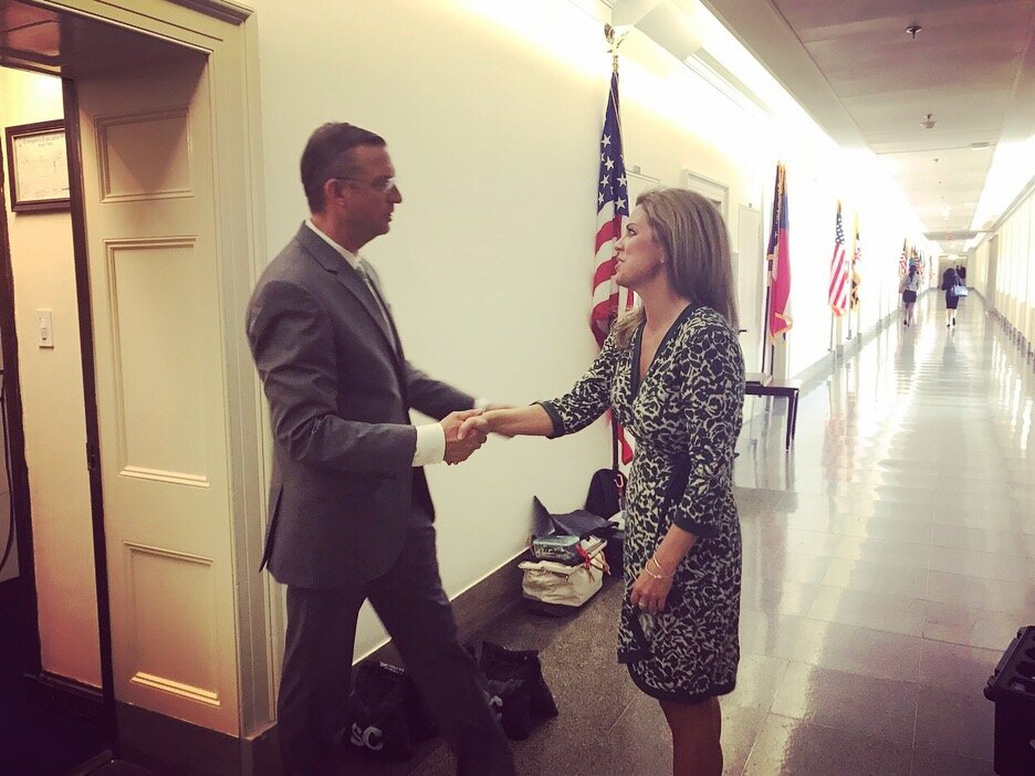 Rep. Doug Collins, Holly Harris