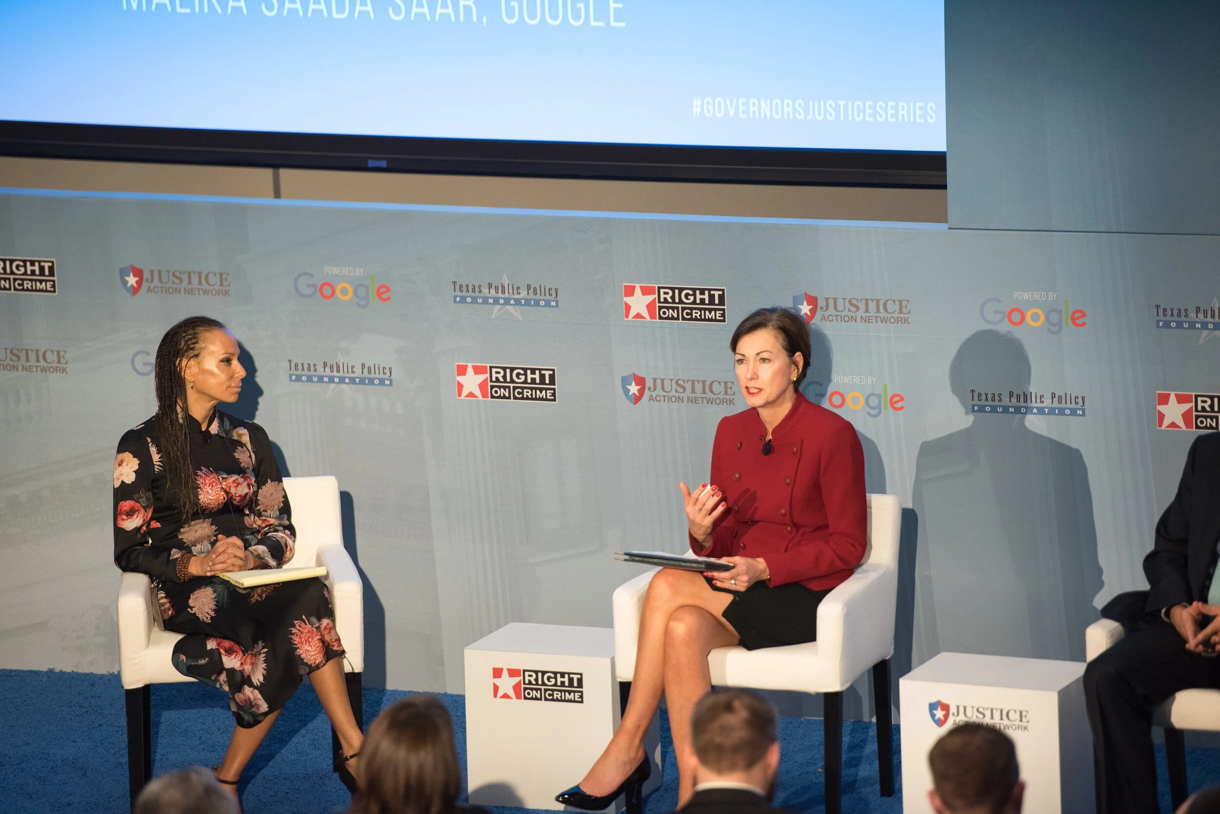 Malika Saada Saar, Iowa Governor Kim Reynolds