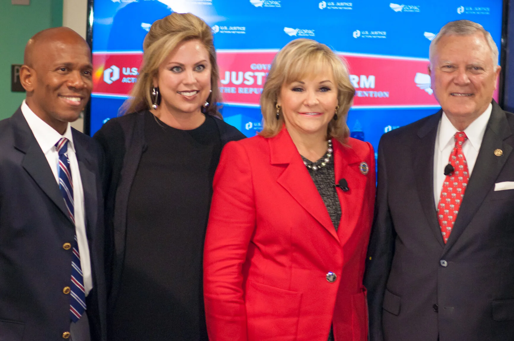 Steve Hawkins, Holly Harris, Oklahoma Governor Mary Fallin, Georgia Governor Nathan Deal