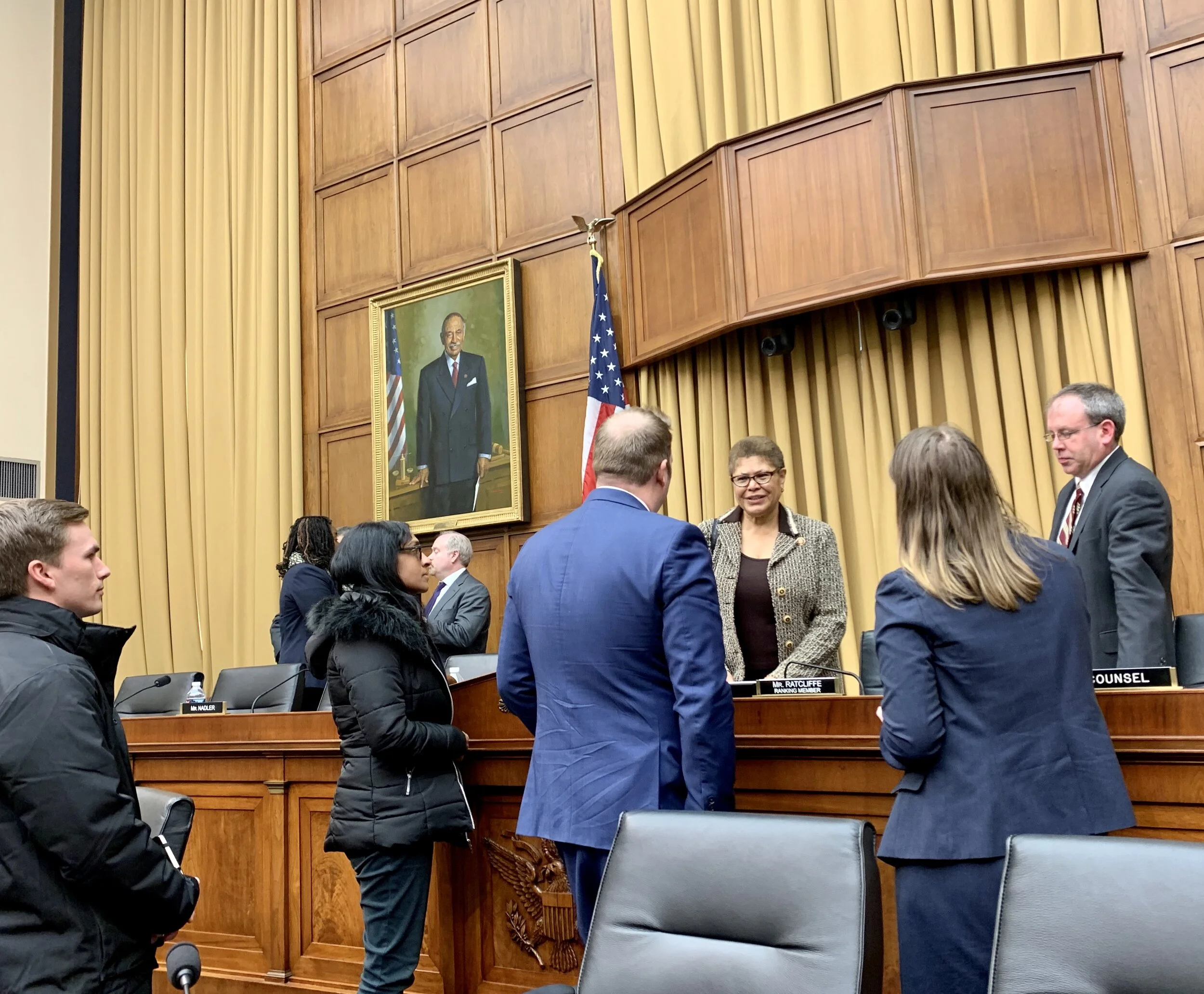 Cortland Broyles, Inimai Chettiar, Jesse Wiese, Rep. Karen Bass, Heather Rice-Minus