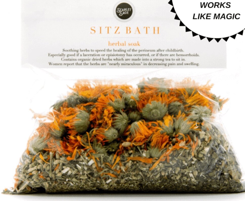  Earth Mama Organic Herbal Sitz Bath  Pregnancy & Postpartum  Care, Soothing Sitz Bath for Hemorrhoids Recovery with Witch Hazel, &  Calendula (6-Count, 2-Pack) : Health & Household