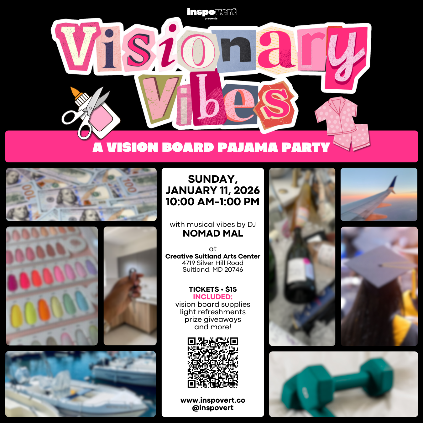 Visionary Vibes: A Vision Board Pajama Party