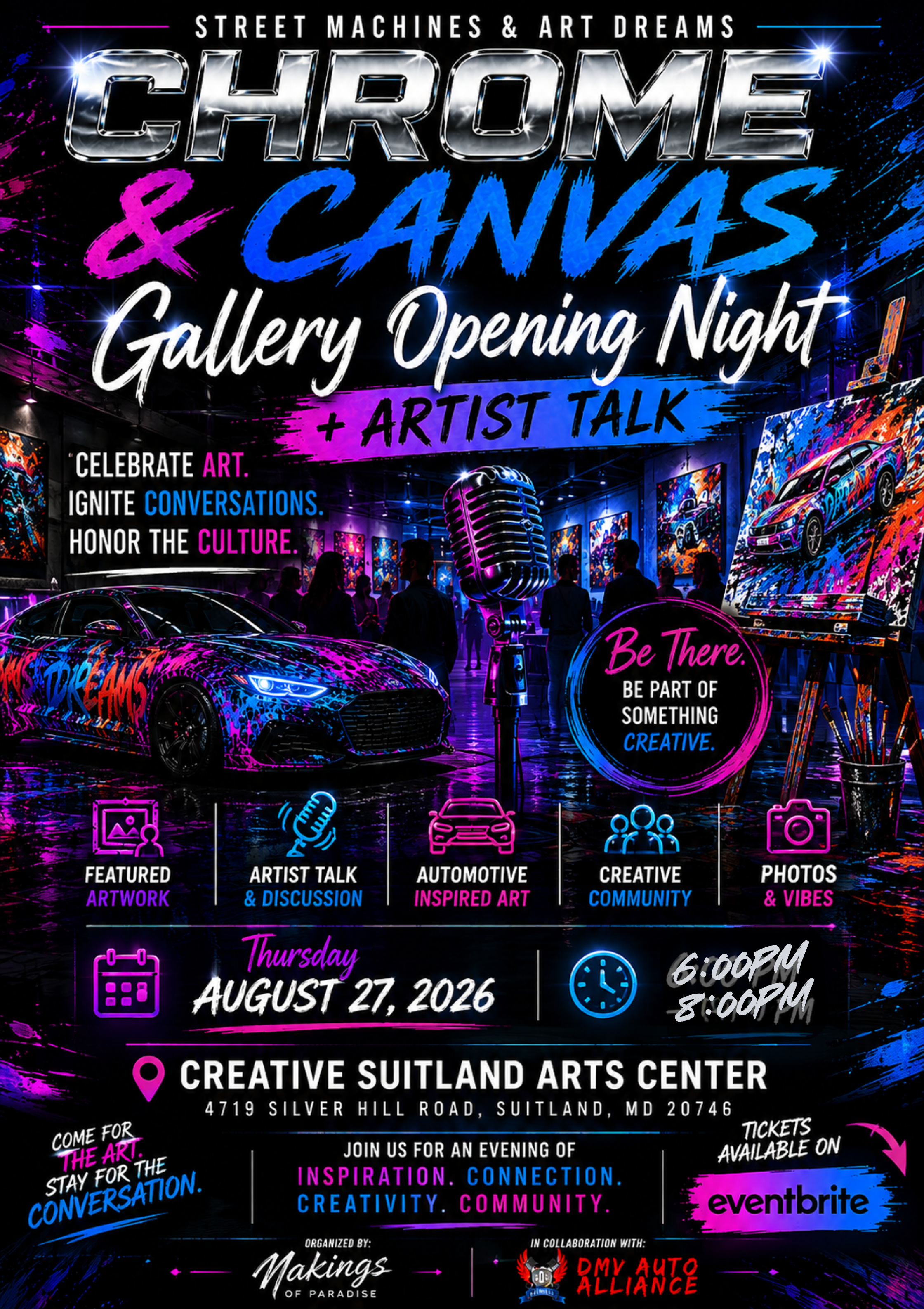 Chromes & Canvas Exhibition Opening
