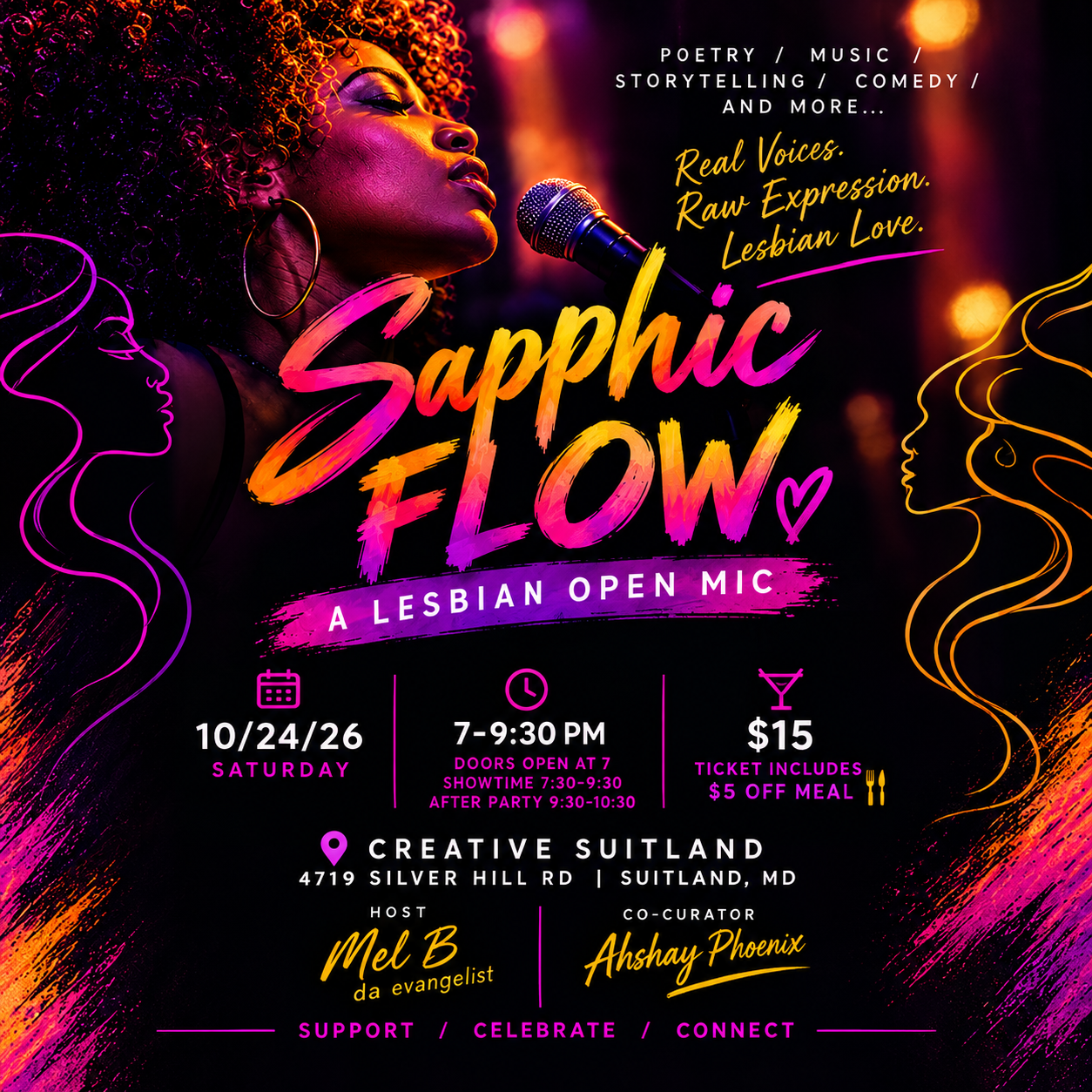 Sapphic Flow: A Lesbian Open Mic