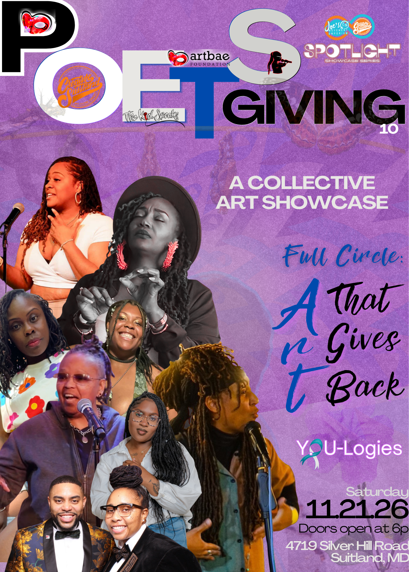 INTERPRETATIONS presents POETSgiving: YOUlogies- Art That Gives Back