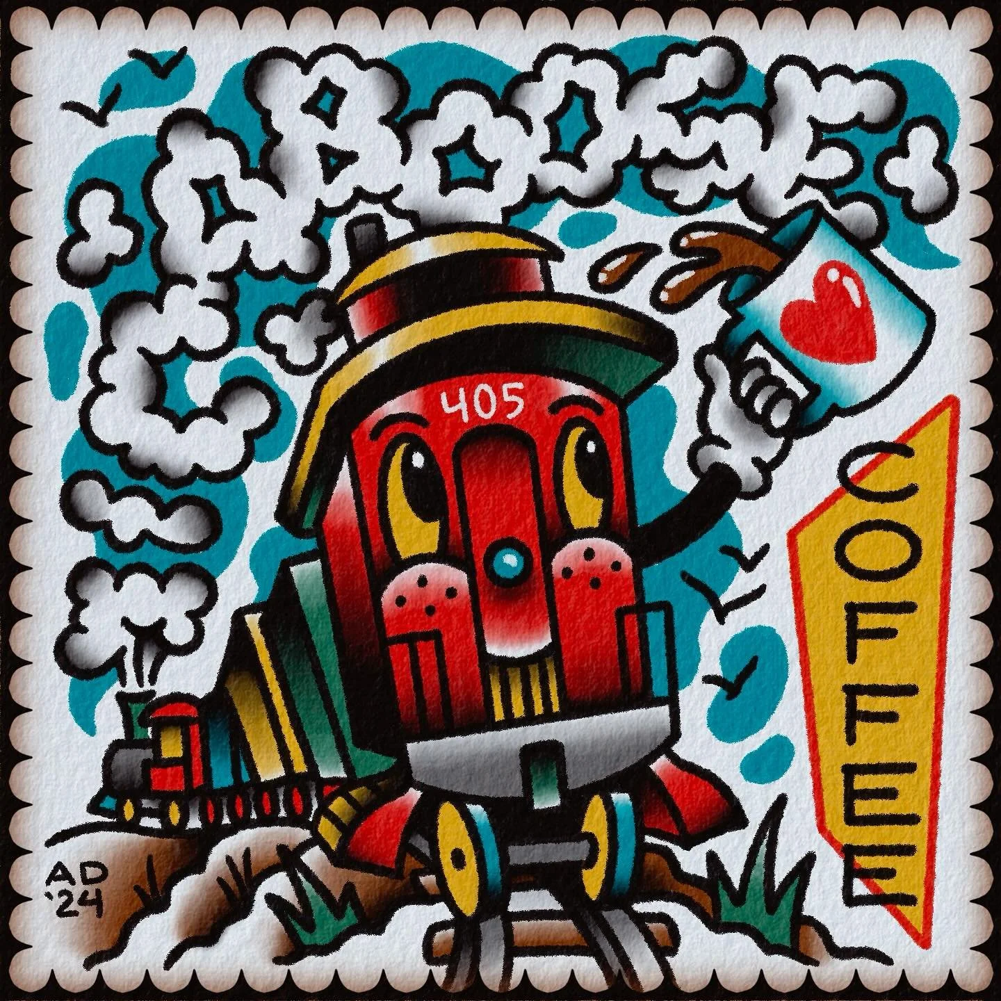 Took a break from doing these but had some inspiration to pick it back up lately. If you&rsquo;ve never checked out the following businesses, go do so!

☕️ @cabooseokc 
🍺 @stonecloudbrewingco 
🍔 @suncattleco 
🍕 @gustookc 
🍦 @boomtowncreamery 

If