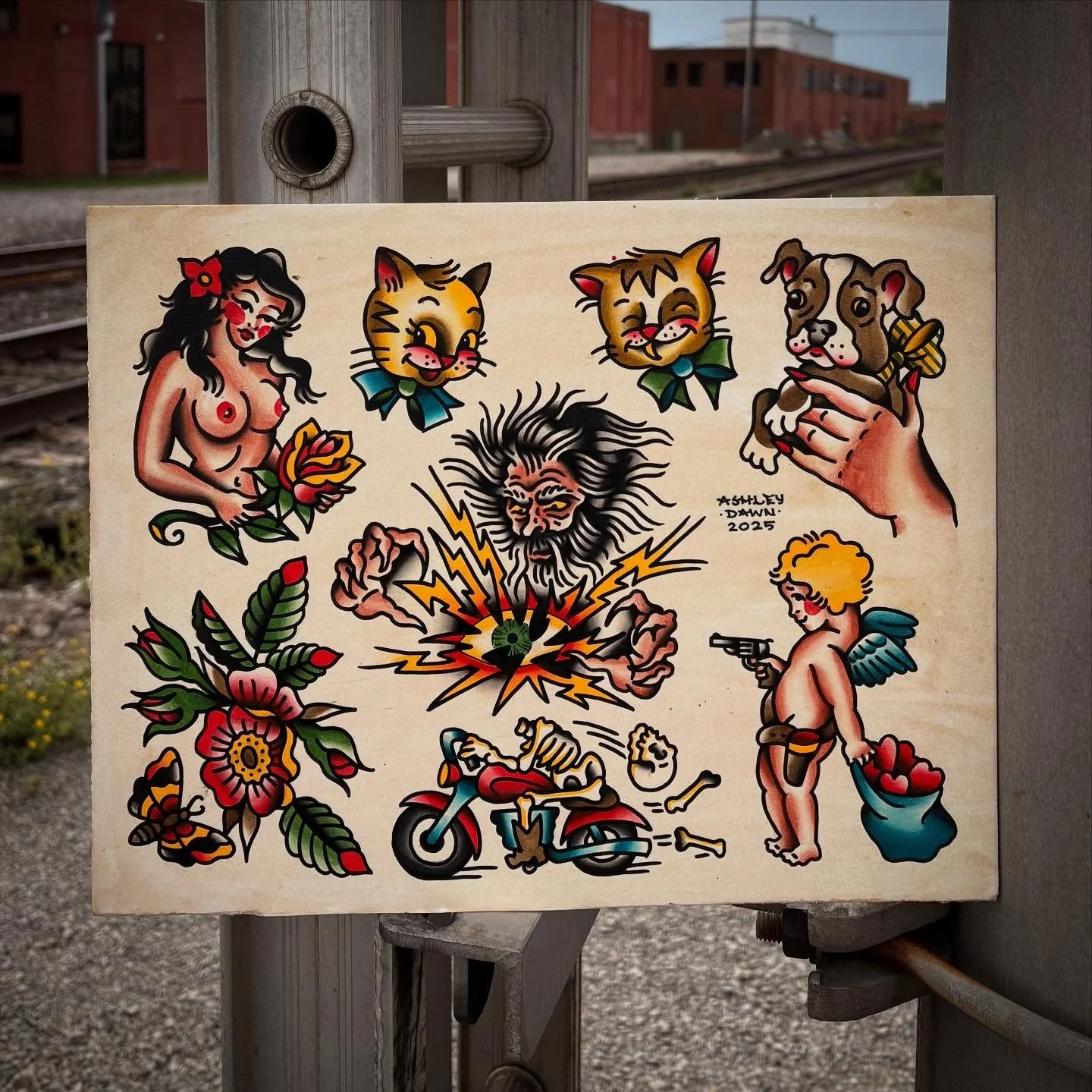 Some new flash for the walls at @keepsakeokc. What tattoo are you getting next? ✨
.
.
.

#tattoo #tattoos #okc #oklahomacity #oklahoma #oklahomacitytattoo #oklahomacitytattooartist  #oklahomatattooartist #oklahomatattoo #americantraditionaltattoo #am