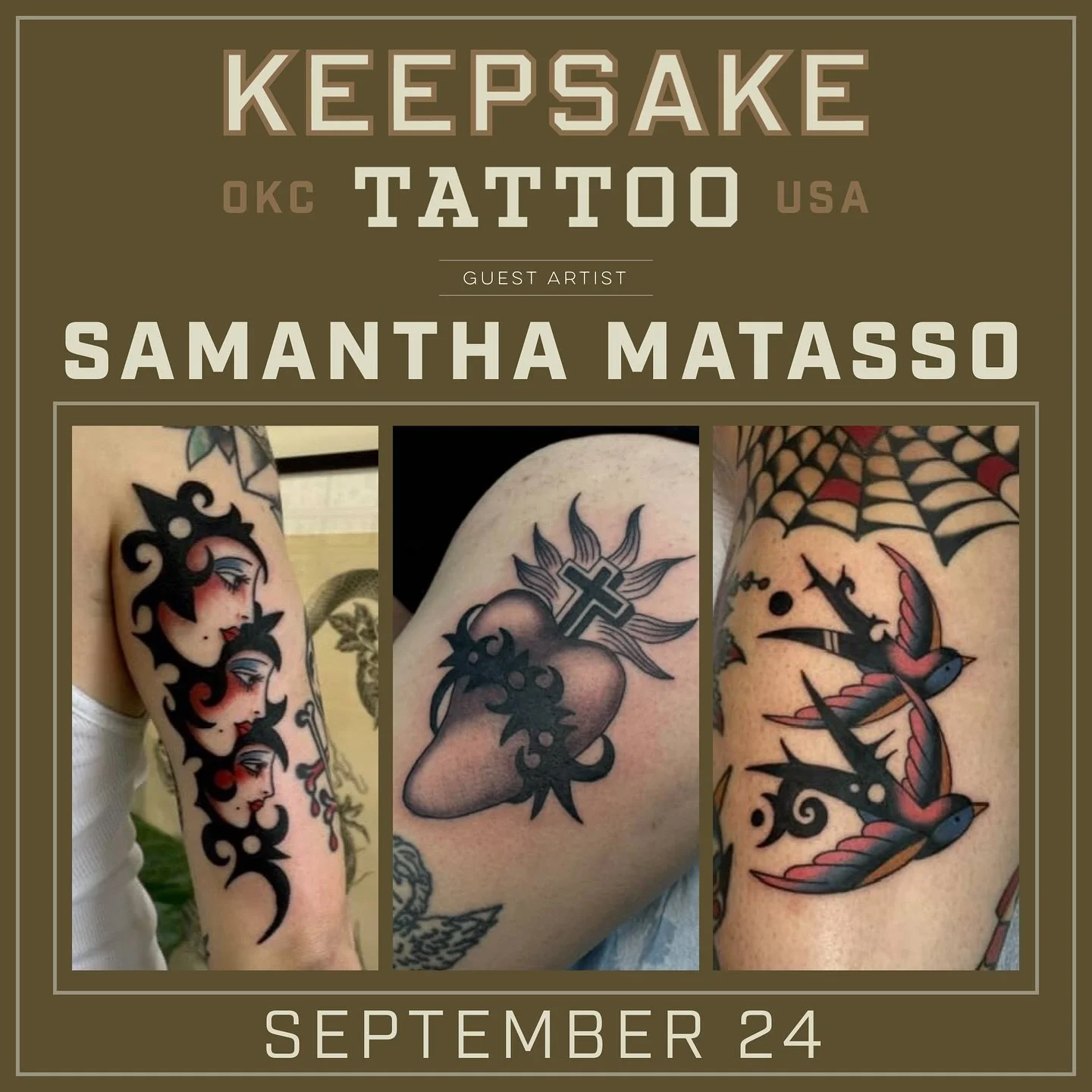 Our friend @matassotattoo will be joining us next Wednesday, September 24th for a full day of tattooing. Please DM them directly to book an appointment, don&rsquo;t wait &mdash; they will go fast! See you soon!