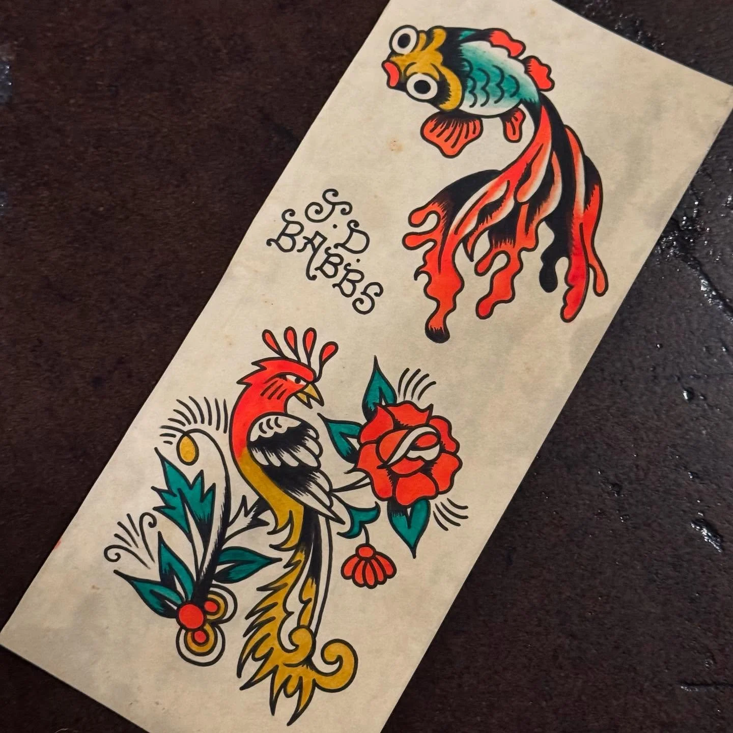 Painted at the one and only @keepsakeokc 

🍤 🦜 🍤

Booking now! Tuesday-Friday, Walk-Ins Welcome every Saturdays and whenever time permits!

#tattooflash #classictattoo #vintagetattoo #traditionaltattooflash #tattoo #tattoos #oklahoma #oklahomacity